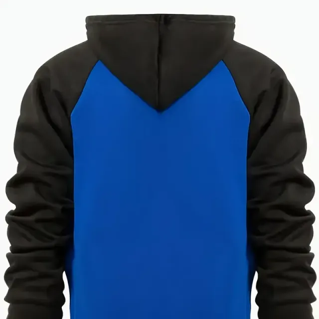 Men's sports sweatshirt with long sleeve and hoodie