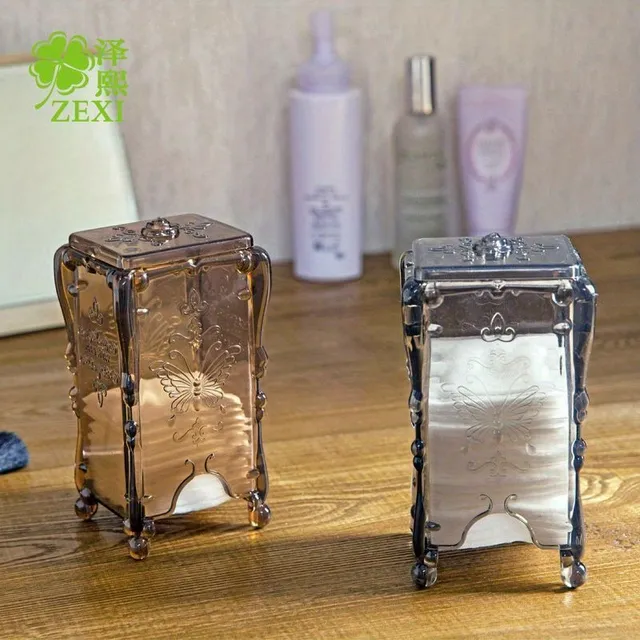 1 pc Transparent storage box for table tampons