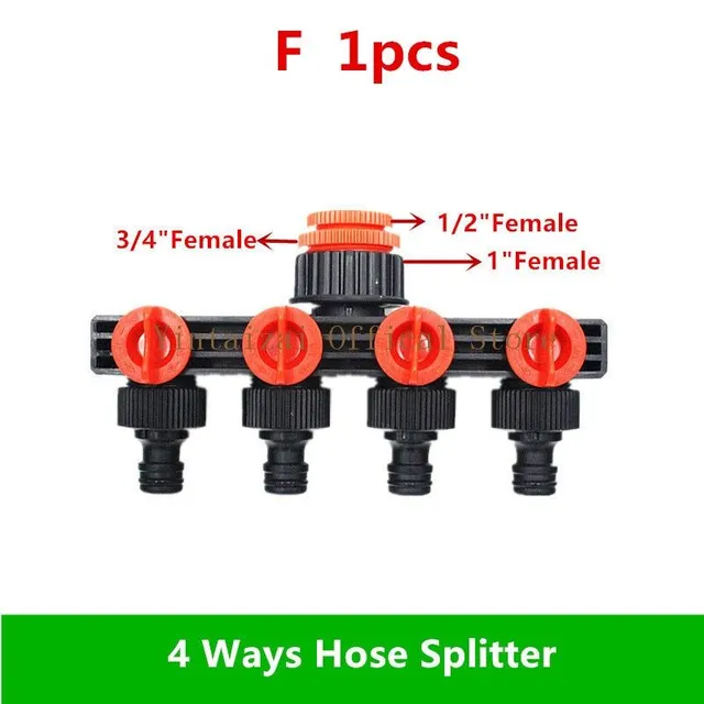 1PC 3/4" four-way plastic garden hose distributor type Y for outdoor taps and taps