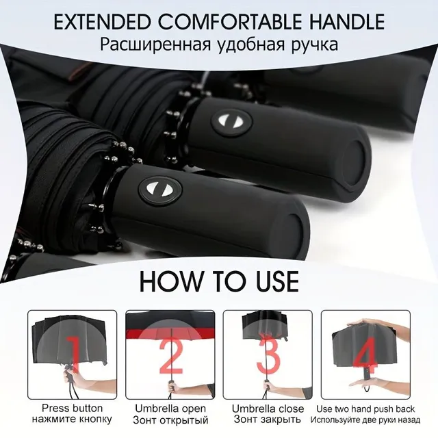 Automatic folding umbrella - windproof