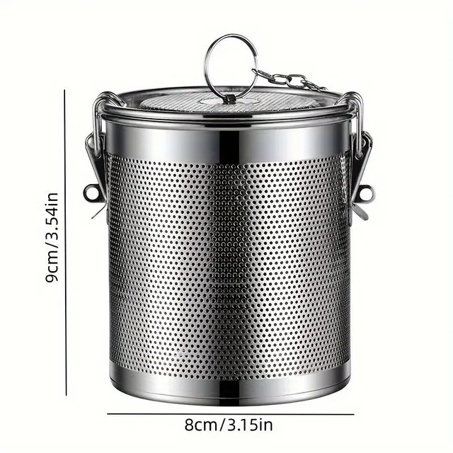 Practical stainless steel infuser for spices and sprinkled tea