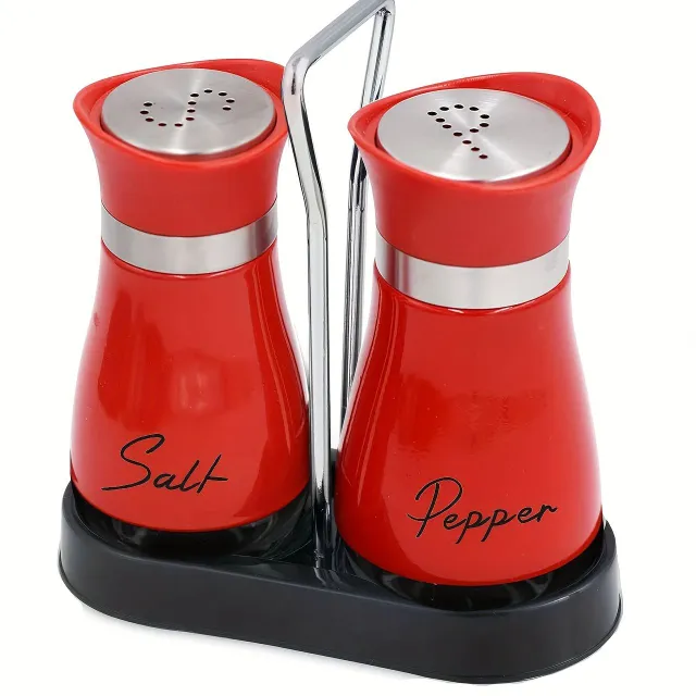 Practical salt and pepper in set 2 pieces - stylish supplement to the kitchen