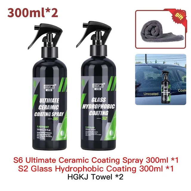 9H Ceramic Coating Hydrochromo Paint Care Nano Top Quick Coat Polymer Detailing Protection Liquid Wax Car Care HGKJ S6