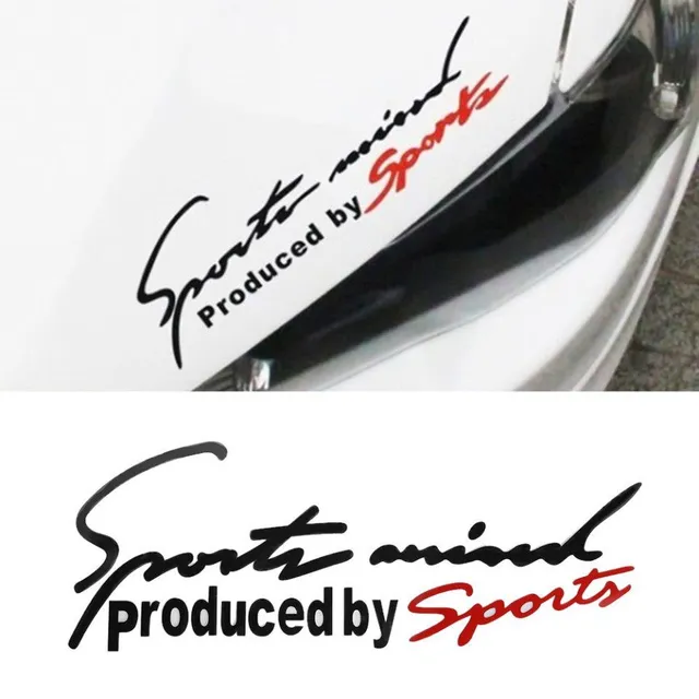 Sports sticker on the car