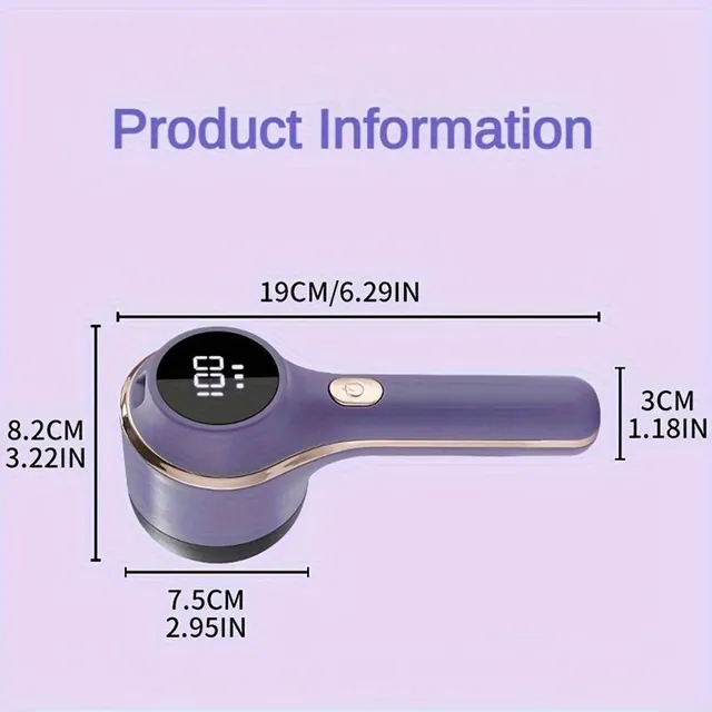 Nabíjecí odstraňovač chloupků z látek USB: Přenosný strojek pro domácí odstraňování žmolků, chlupů ze svetrů a oděvů s vlákny