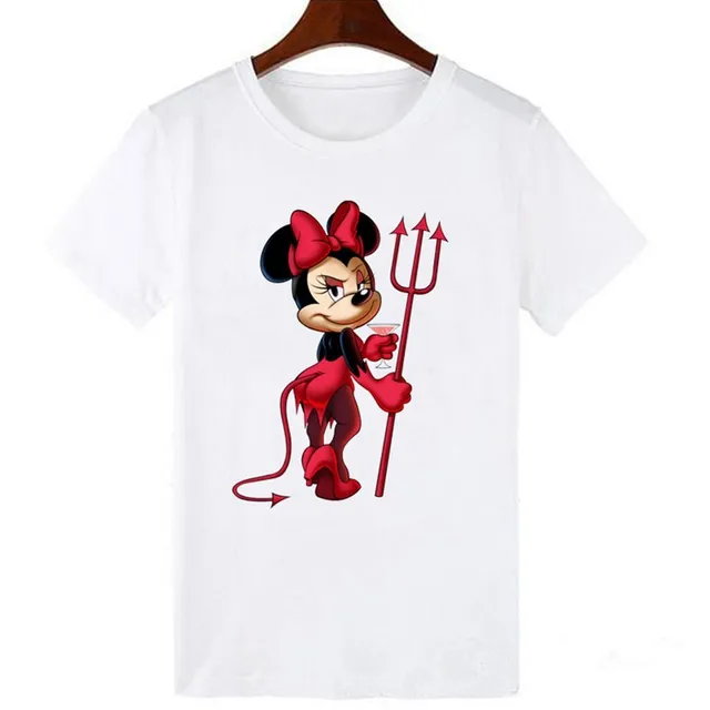Women's stylish t-shirt Devil Minnie