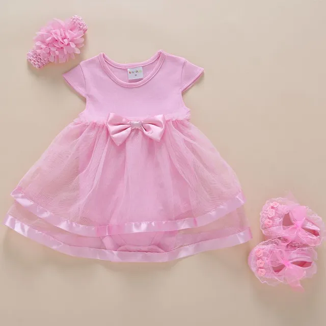 Robe pour bébé avec nœud