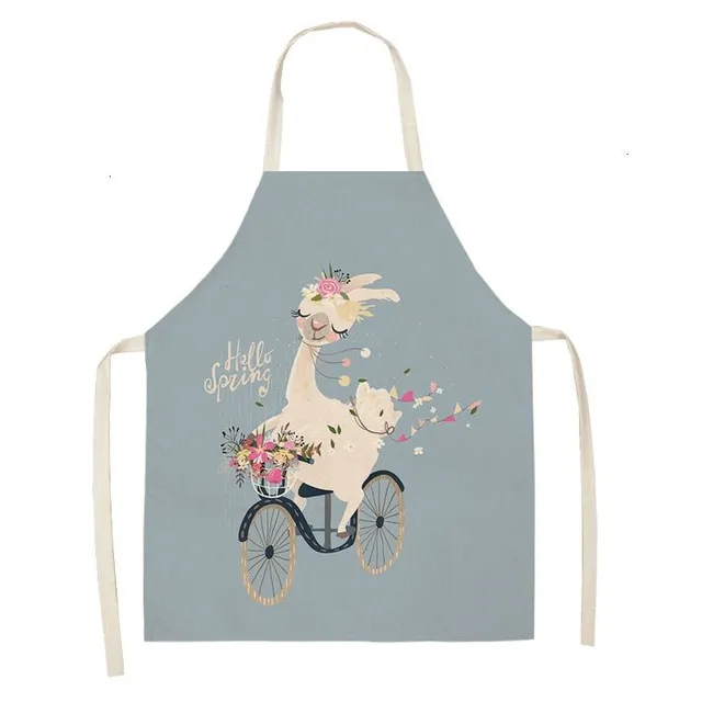 Cute apron for kitchen with Lama Kerri