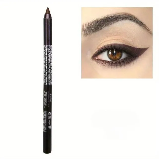 Waterproof pencil for coloured liners, shadows and lips - smudge-free