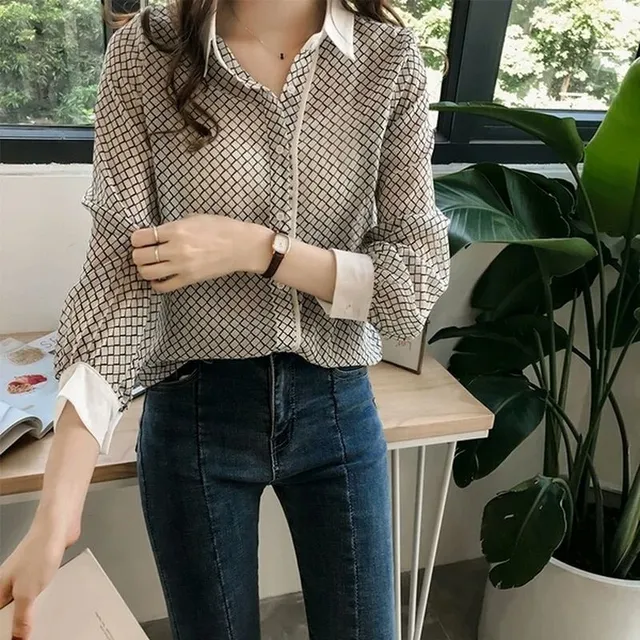 Fashionful casual stylish blouse for women with long sleeves