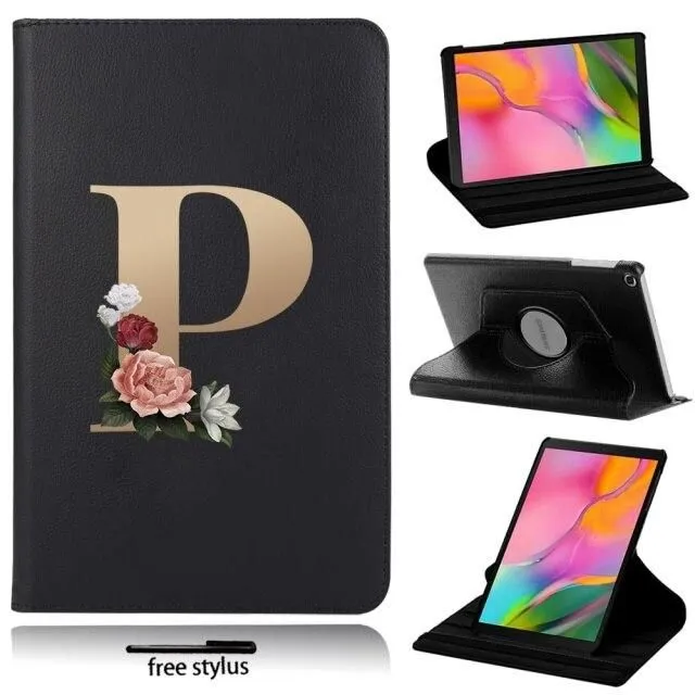 Samsung Galaxy tablet case with initial