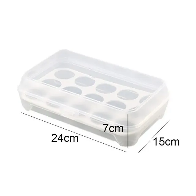 Two-layer egg drawer box - kitchen egg organizer for fridge