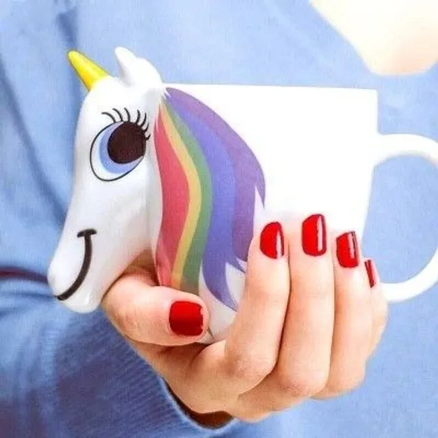 Mug en céramique en forme de licorne