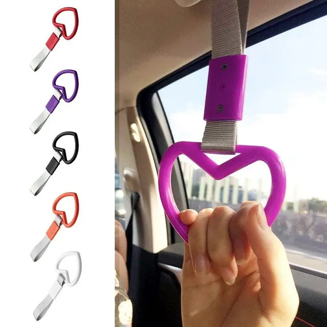 Strap with a car handle in the shape of a heart