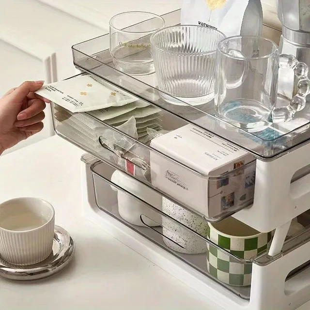 Practical coffee organizer and accessories with multiple sockets