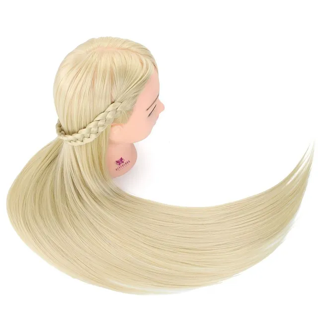 Hairdresser Training Kit - head with wig + set for braiding