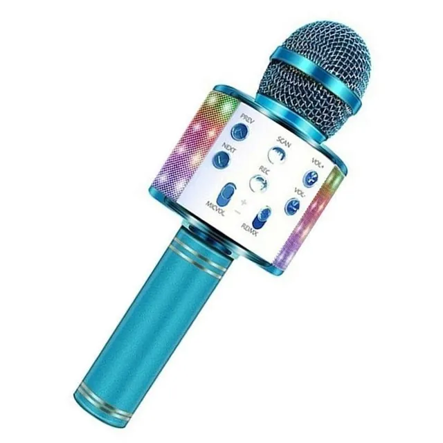 Dětský karaoke mikrofon Maribel modra