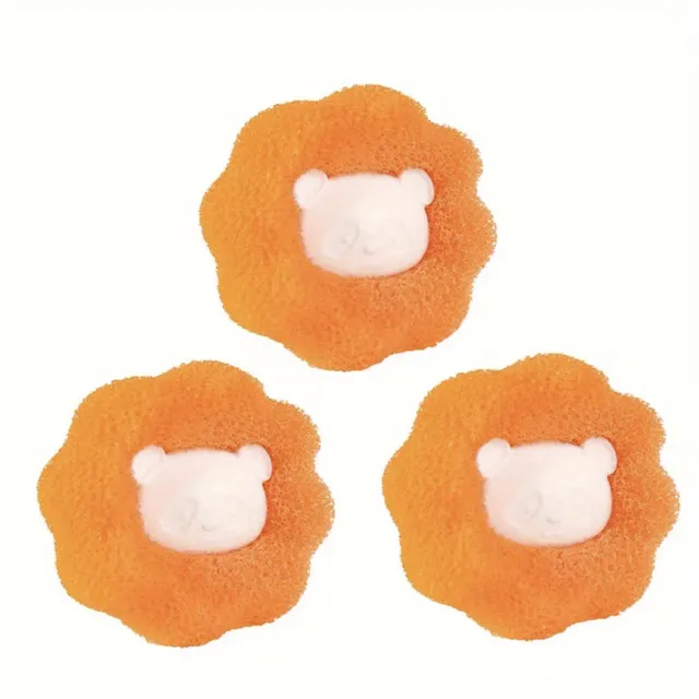 3 pcs of re-usable hair removal balls from underwear - removes hair from dogs, cats and other animals
