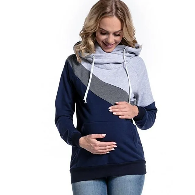 Women's modern maternity sweatshirt Lesley gray l
