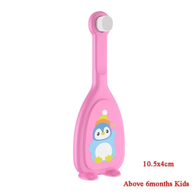 U-shaped whitening toothbrush for children from 2 to 12 years