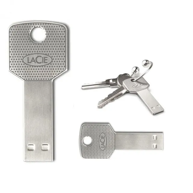 USB flash drive with metal key