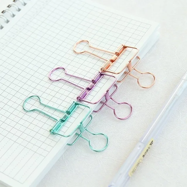 Modern trends of metal single color organizational clips for organization of papers and invoices