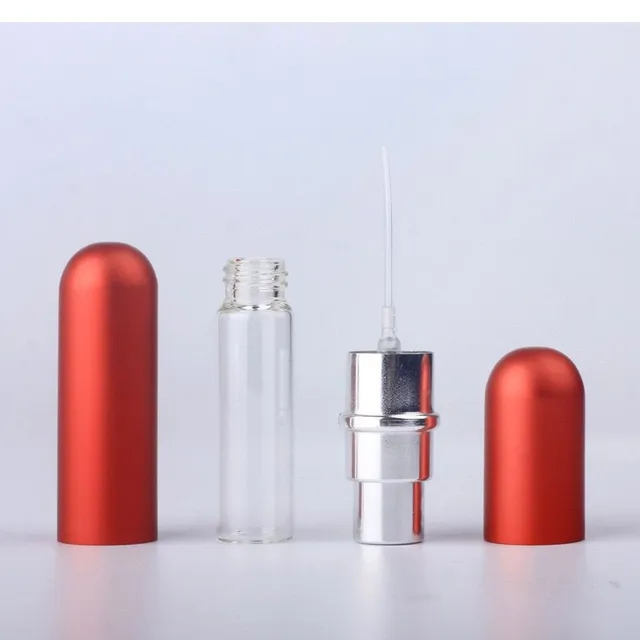 Practical mini bottle for pumping your favourite perfume in matt Arwel finish