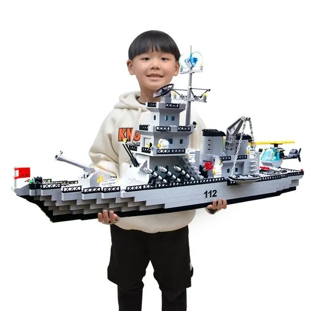 Set de construcție pentru copii - Navă militară