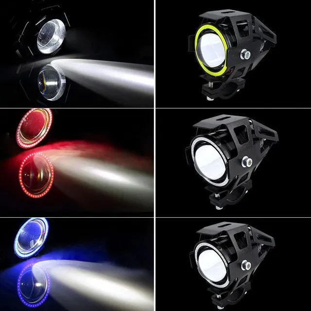 Predné LED svetlo na motocykel 2 ks A1836