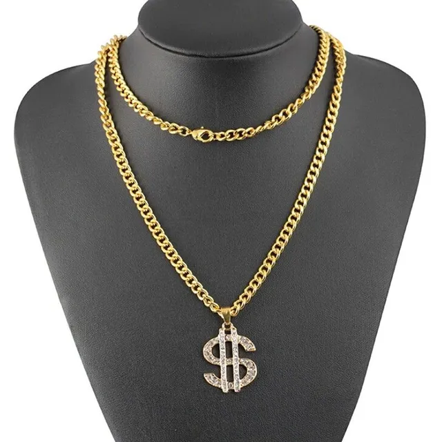 Necklace with dollar D374