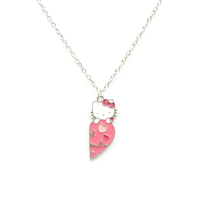 Retro light necklace Hello Kitty for girls and women