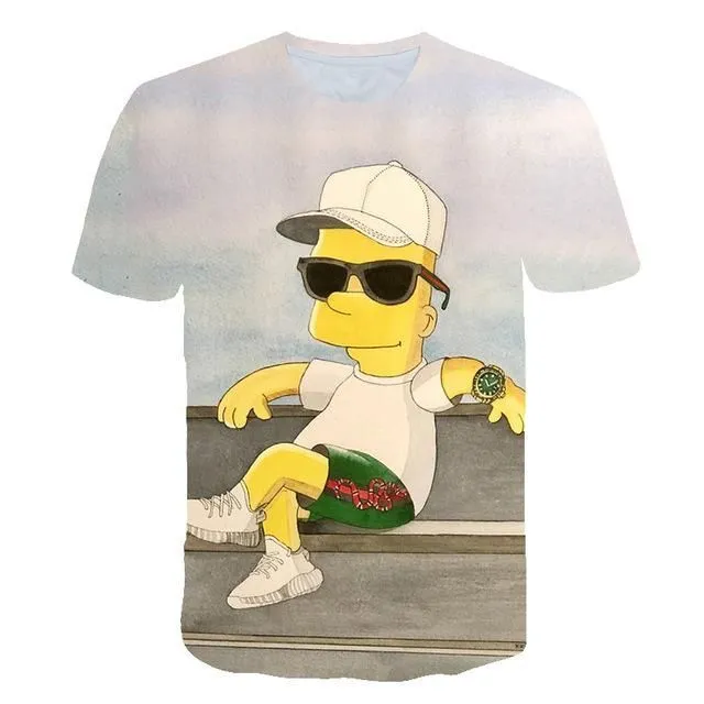 Unisex 3D tričko Simpson 931 xs