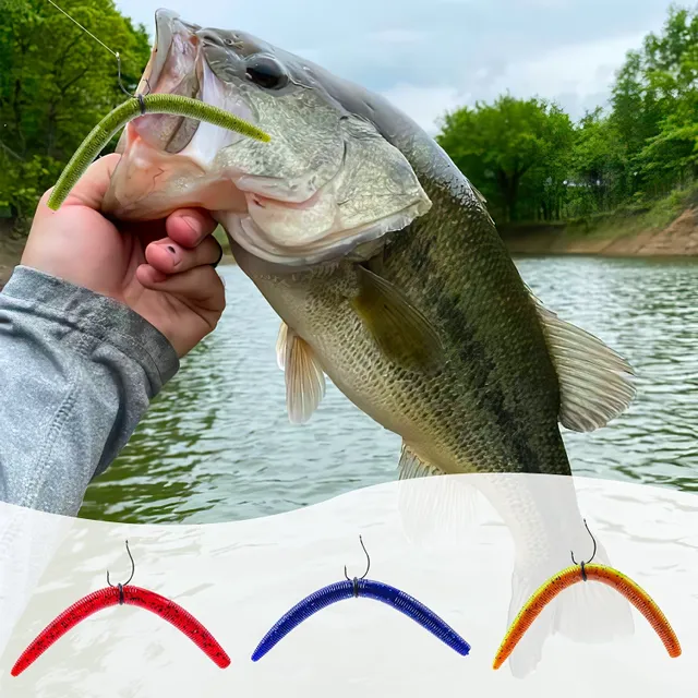 Goture 143ks 4in/5,27in Bass Fishing Wacky Worm Tool Senko Worms Wacky Rig Tool O-rings Worm Hooks Drop Shot Hooks Beads Weighted