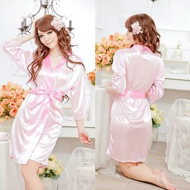 Ladies satin dressing gown Humble