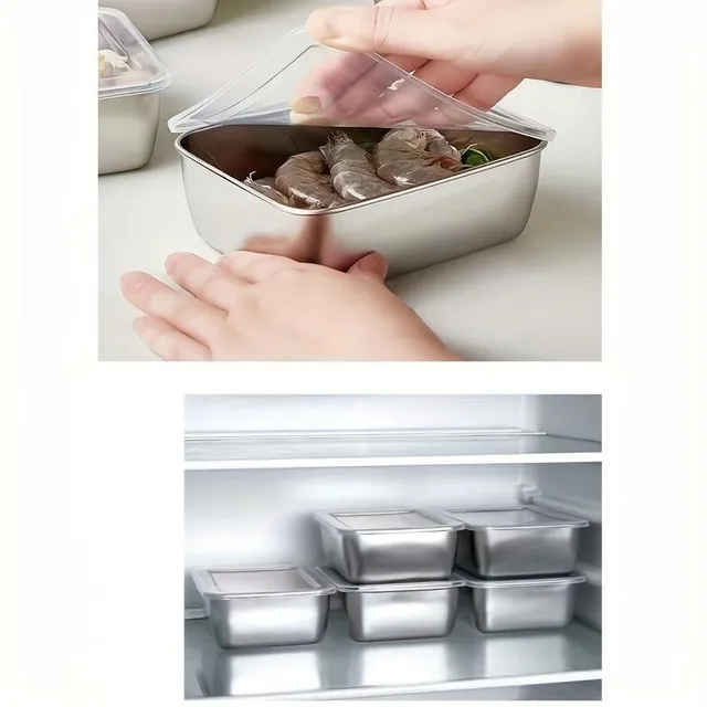 Stainless steel food containers with lid