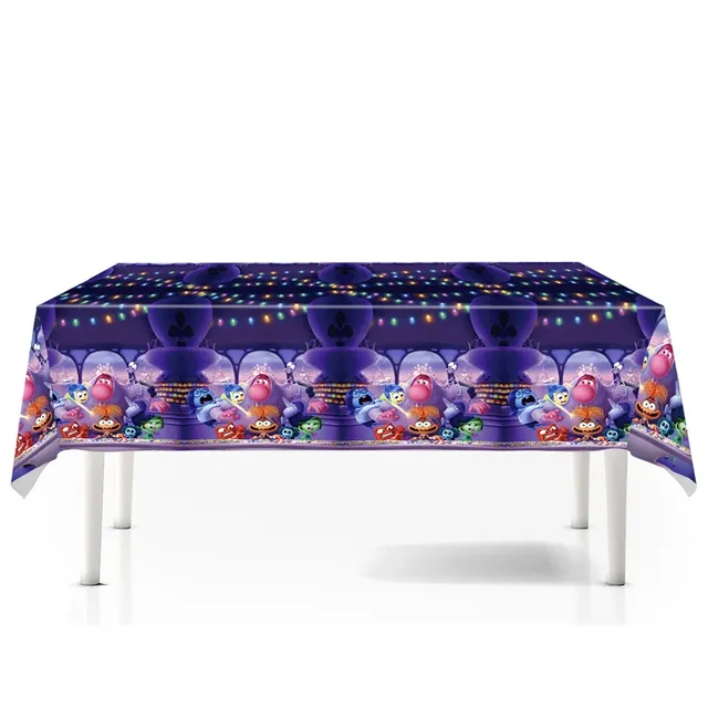 One-time birthday tablecloth with motifs of favorite fairy tale In the head 2 - Inside Out 2