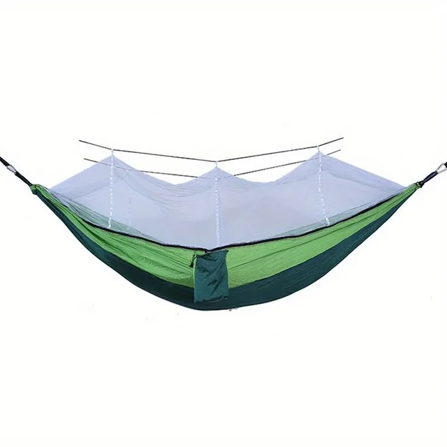 Anti-cottage double hammock with mosquito net for outdoor camping and home use