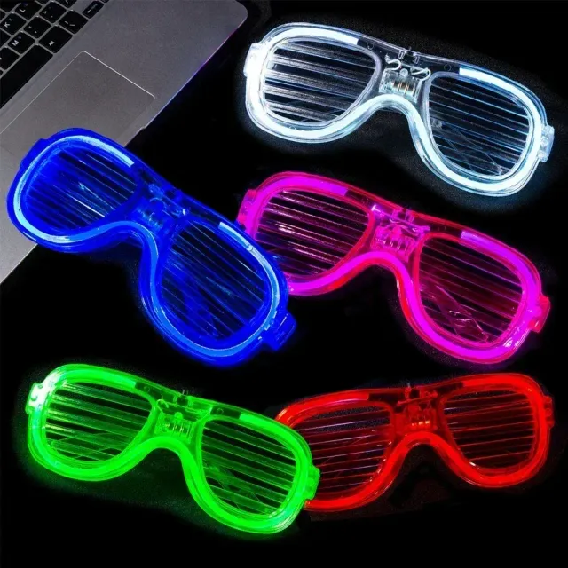 Neon glowing LED glasses for parties for children and adults