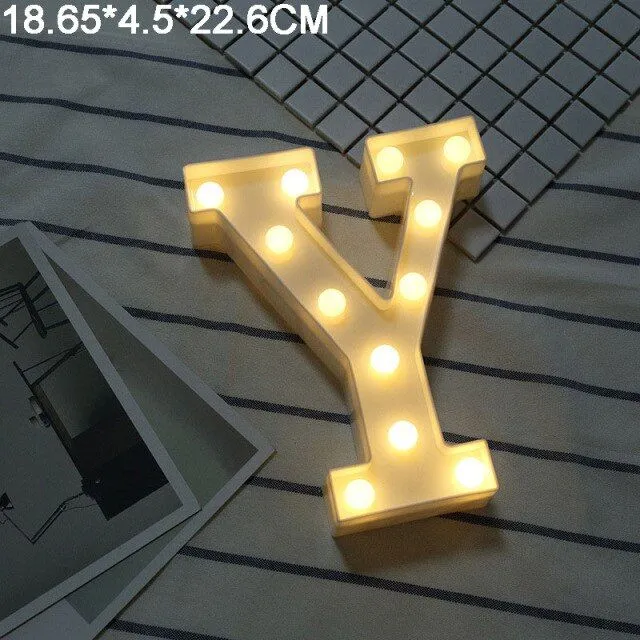 LED light letters