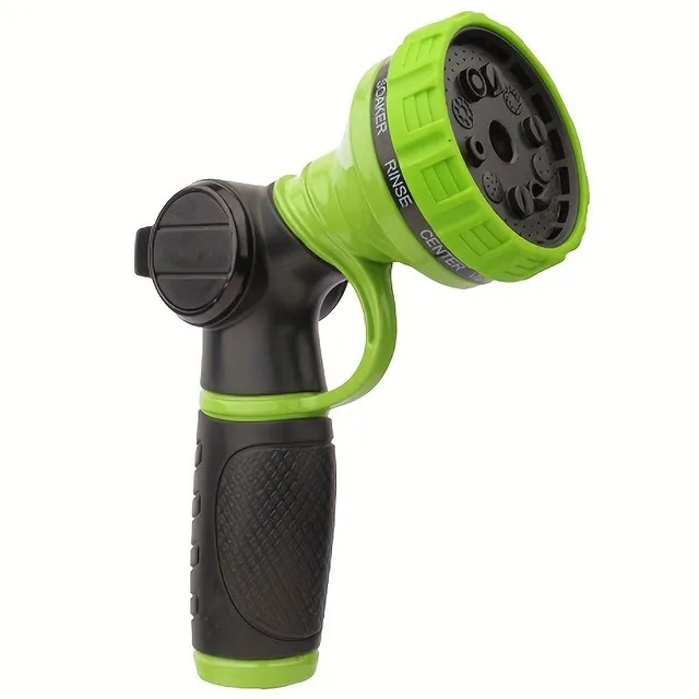 Hoses spray gun with 10 modes and thumb control, metal, durable and high pressure for garden watering