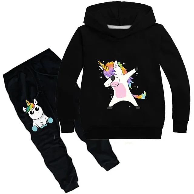 Children's tracksuit with dancing unicorn