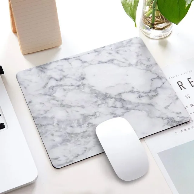 Mouse pad in marble design