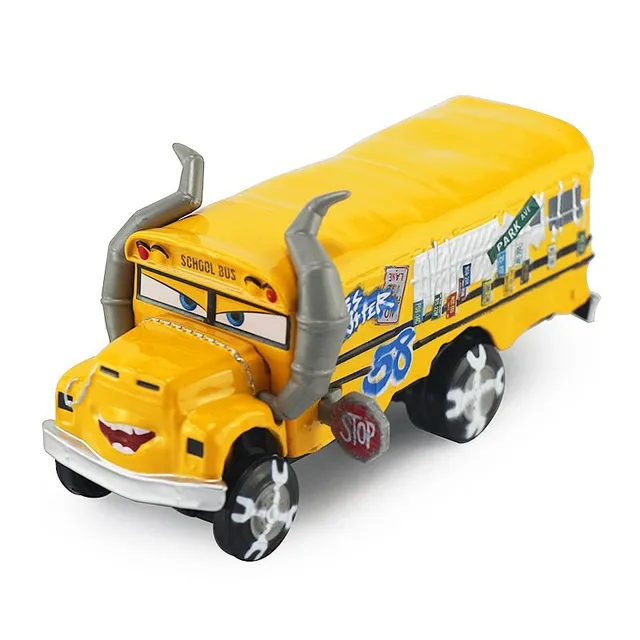 Trendy model cars from the movie Cars - different types Kidd