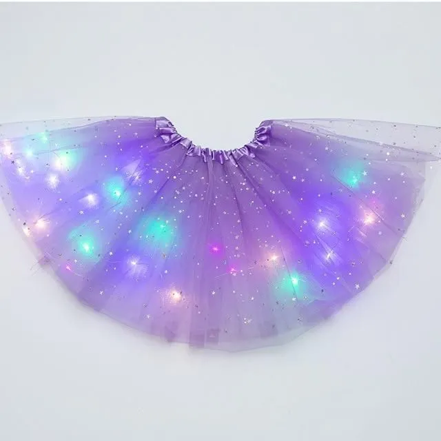 Skirt with LED lights