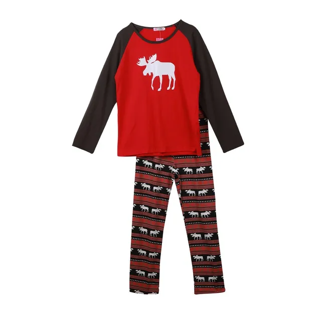 Christmas pajamas with reindeer for the whole family