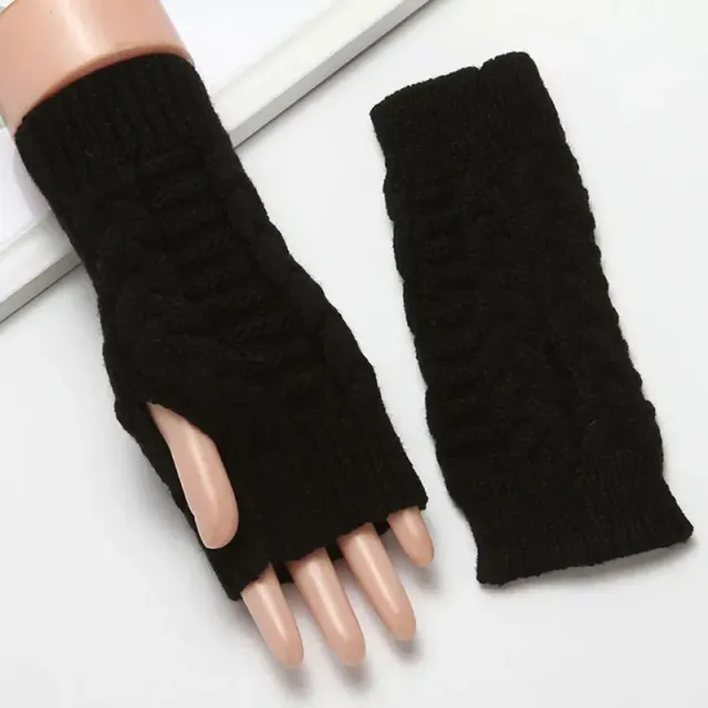 Modern arm warmers - knitted warm material, more colored variants