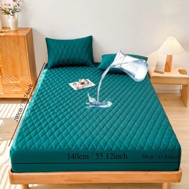 Waterproof mattress protector 1 pcs, stain resistant and moisture resistant, Suitable sheet