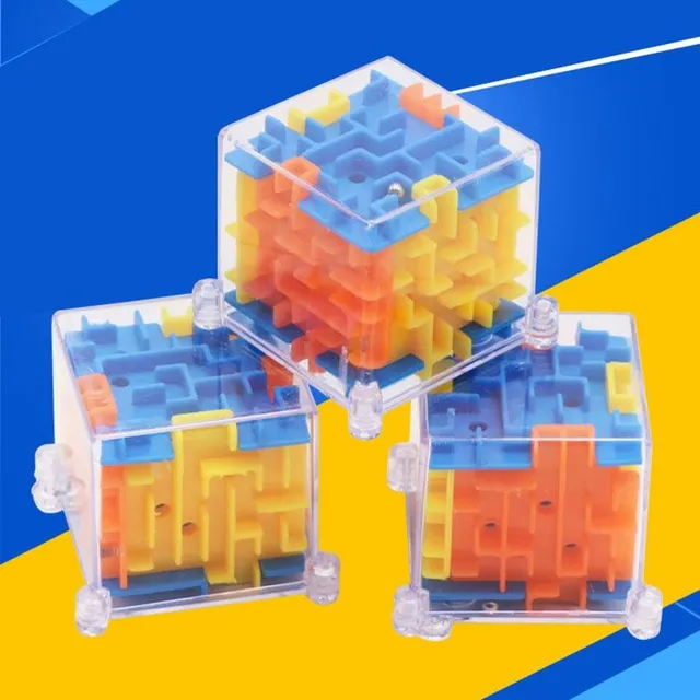 Educational blocks for children - maze (4x4x4cm)