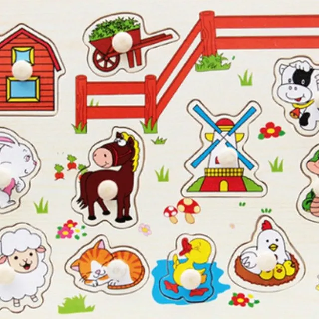 Children's wooden puzzle legler J582