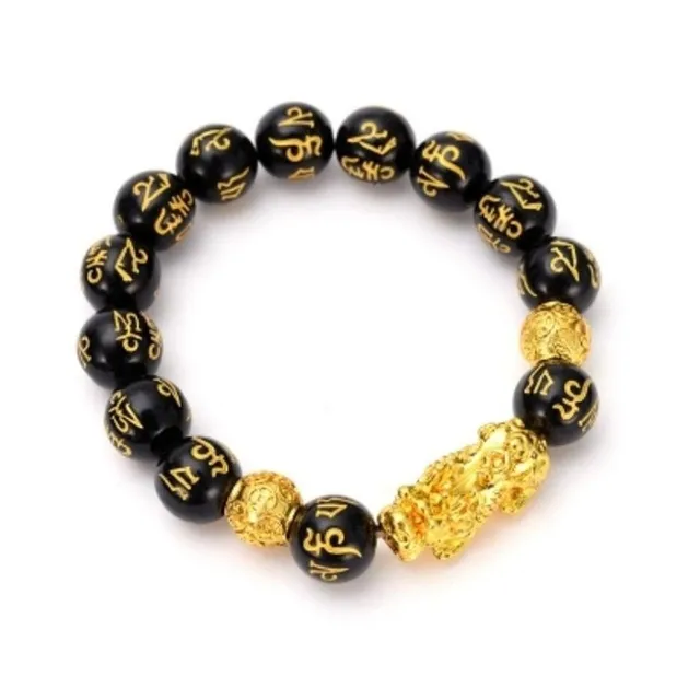 Feng Shui black obsidian bracelet